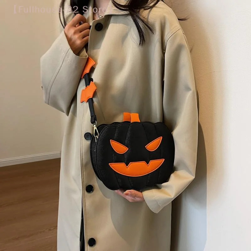 

【MAX-22】Halloween Cartoon Pumpkin Shoulder Bag Cute Creative Crossbody Bag Personality Versatility Messenger Bags Women Gifts