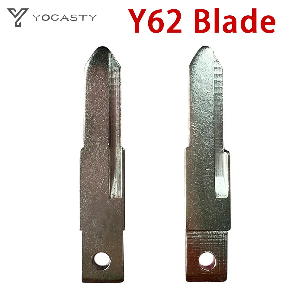 5pcs/lot Y62 Blade For Renault Clio4 Sandero Master3 Symbol Trafic Dacia Logan Dokker Duster Flip Replacement Blank Uncut Metal
