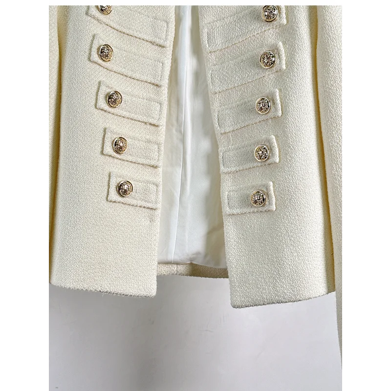 Cardigan court vintage à manches longues pour femme, manteau en laine parfumée, petit manteau de gril, blanc, automne, hiver, haute qualité, nouveau