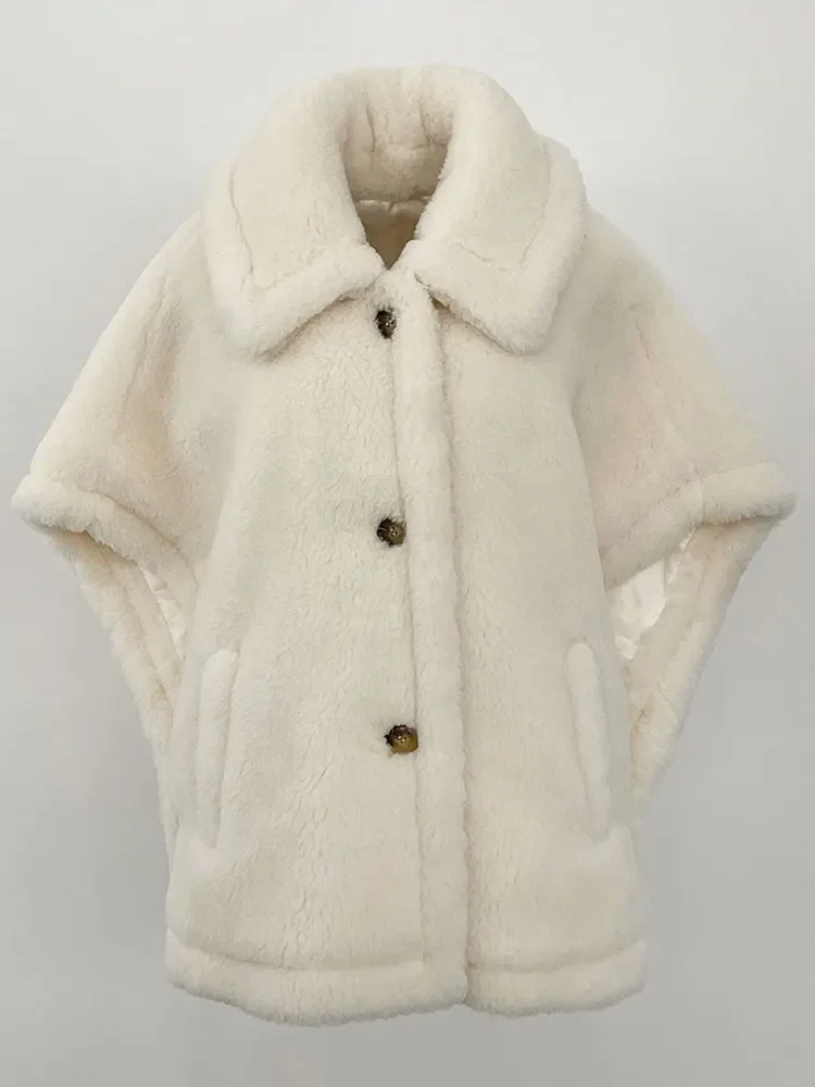 เสื้อกั๊กขนสัตว์แท้สำหรับผู้หญิง หนา อุ่น แฟชั่นใหม่ ฤดูใบไม้ผลิ ฤดูใบไม้ร่วง เสื้อแจ็คเก็ตขนสัตว์แบบไม่มีแขน เสื้อกั๊กขนแกะสำหรับผู้หญิง