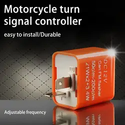 2 Pin LED Flasher Motorcycle Turn Signal Indicator LED Relay Flasher 12V Flash Relay Motorbike Accessories
