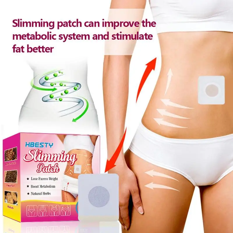 30Pcs Belly Slimming Patch Effective Herbal Plants Slimming Patches For Shaping Waist Abdomen & Buttock Boosting Metabolism