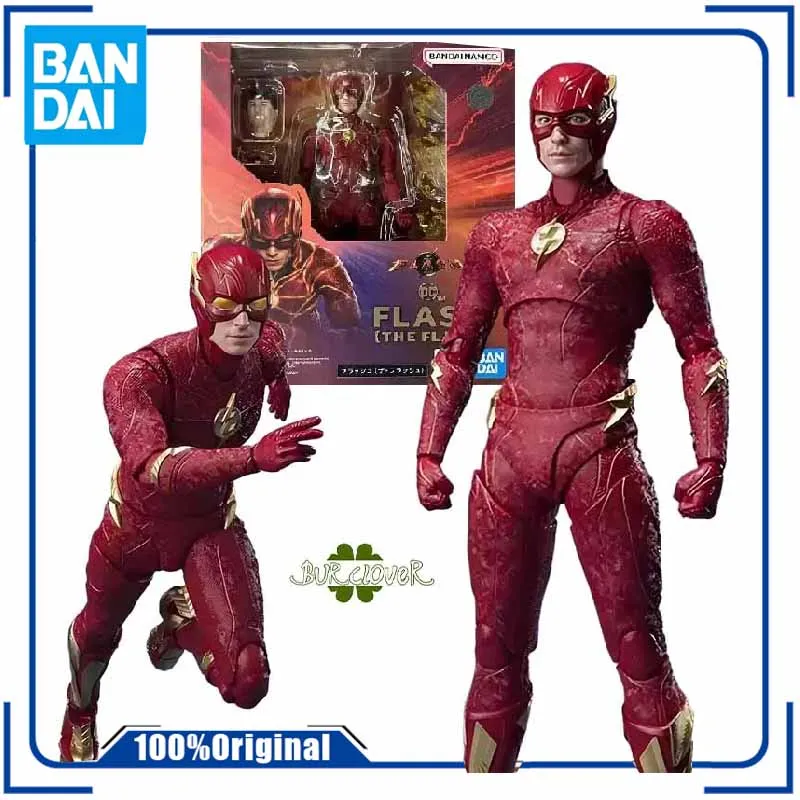 

Bandai Original SHF Anime Figure THE FLASH Action Figure Toys For Boys /Girls /Kids /Christmas Gift Collectible Model