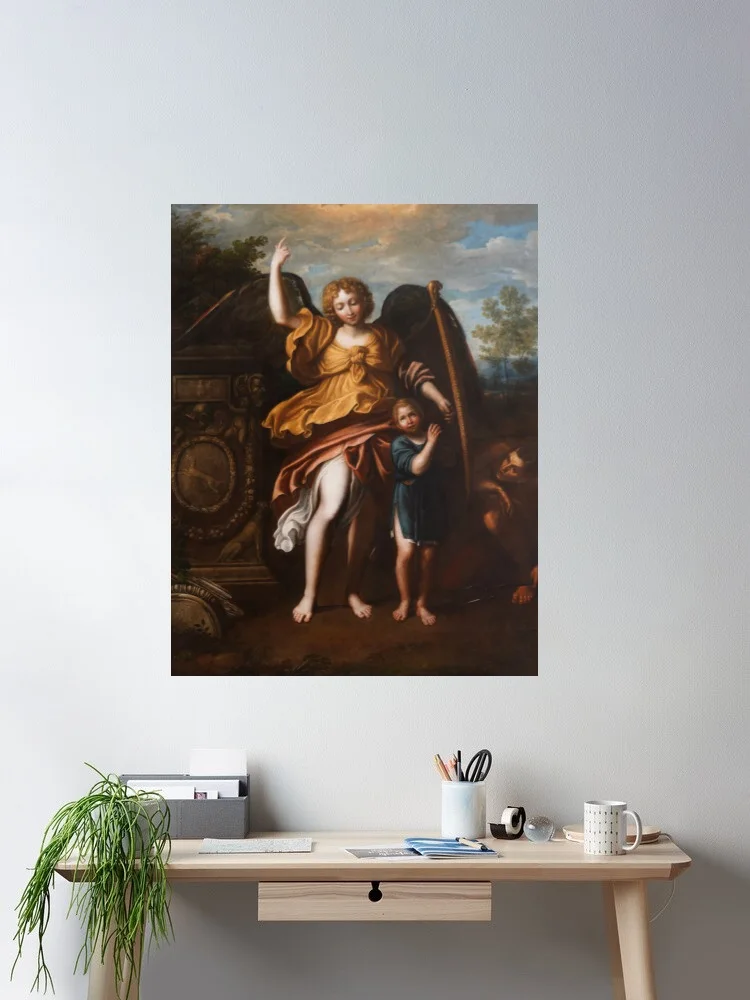 

Guardian Angel, Art Picture Print Silk Poster, Home Wall Decor