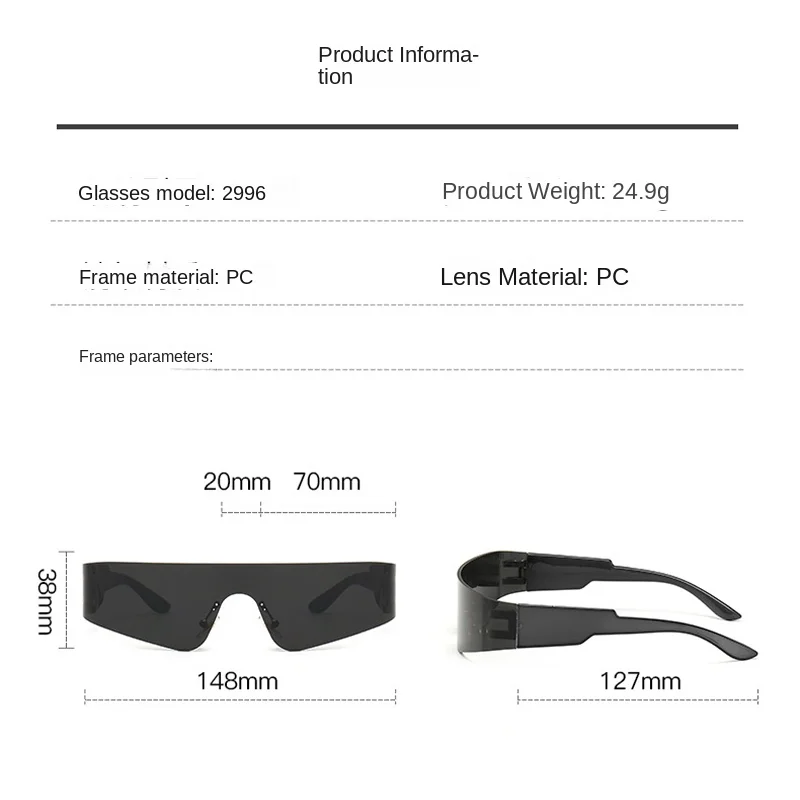 New Cycling Sports Steampunk Sunglasses Women Y2k Punk Goggle Designer Sun Glasses Men Silver Mirror Shades Fashion Eyewea