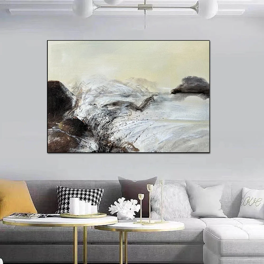 

Pure hand-painted oil painting,Home decoration painting,Simple style canvas art,Abstract wall art,Thick texture oil painting