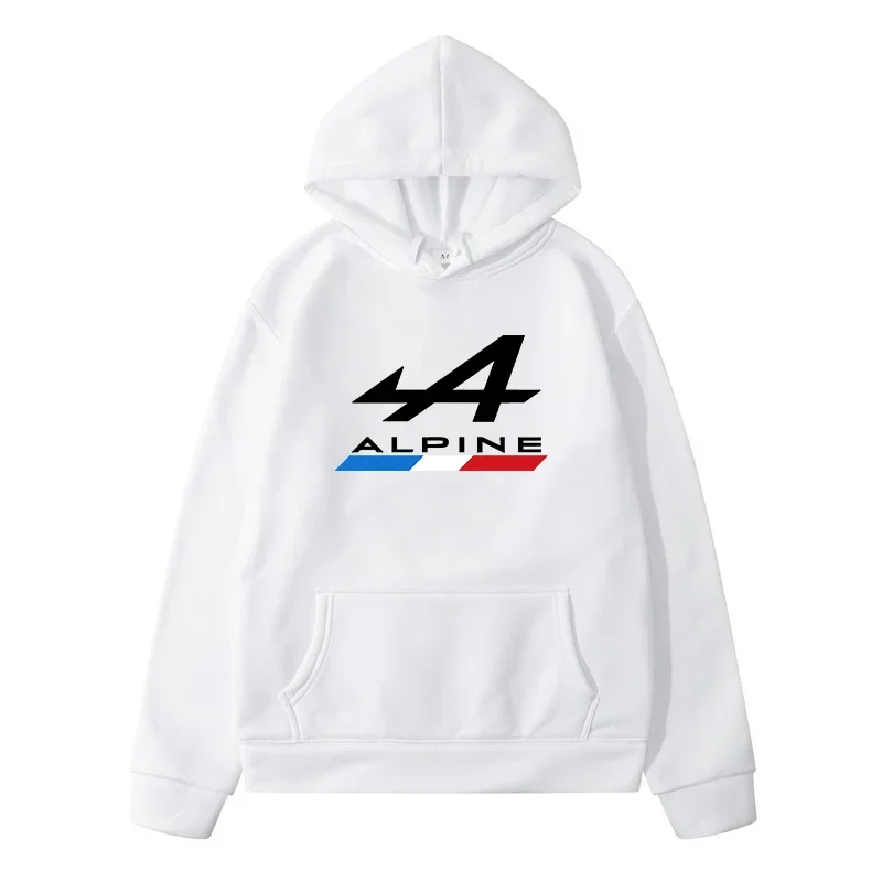 ALPINE Letter Men's Hoodie Casual Long Sleeve Hoodies Fashion Trend Design Sports Hooded Coat For Spring Fall