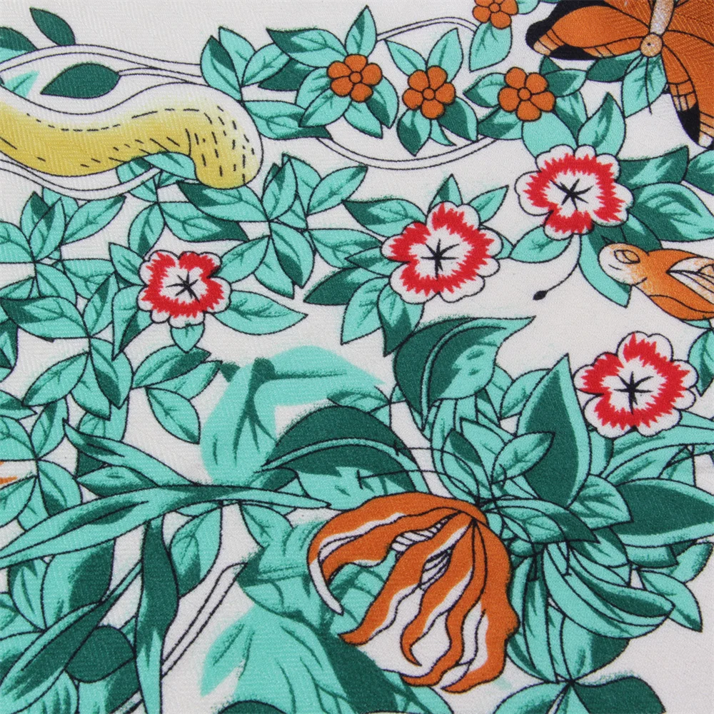 POBING 30 % Seide, 70 % Kaschmir-Schal für Damen, handgerollt, modischer Druck, Dreieckstücher, Wraps, Bandana, große Hijabs, weiblicher Foulard – Detail 18