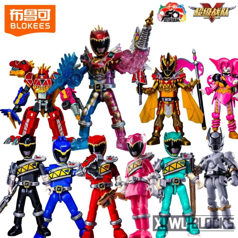 

BLOKEES Super Team собирает строительные блоки Star Edition 2, Kyoryuzin Kyoryuu, красные мобильные модели, коллекция украшений, игрушки, подарки