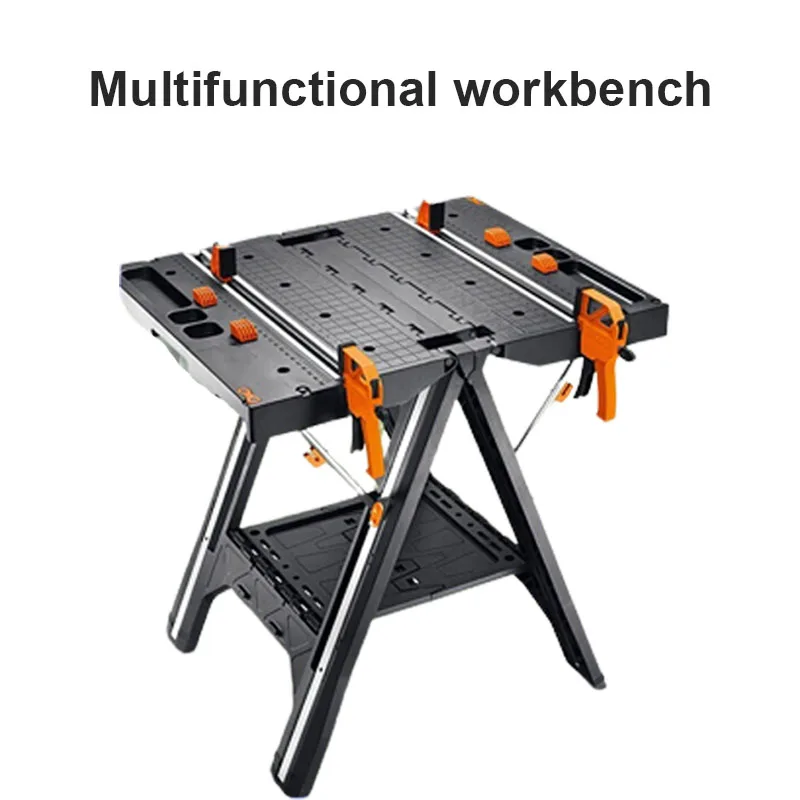 

Multifunctional Workbench Folding Working Tool Table High-Quality Non-Slip Woodworking Table Portable Household Work Table