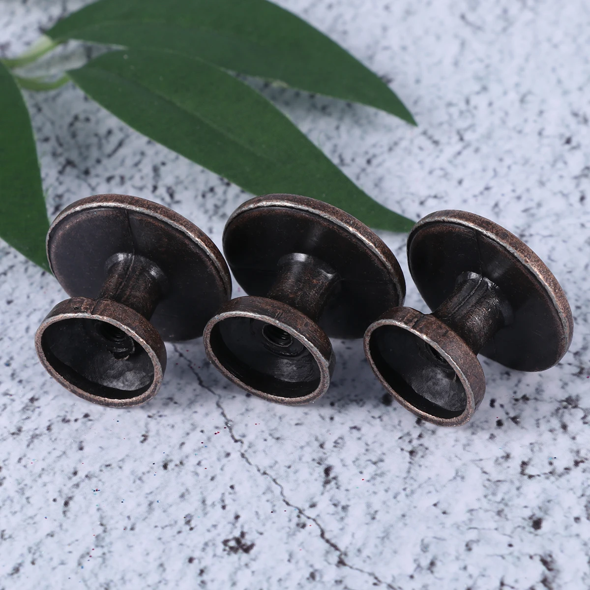 

10pcs 25X21Mm Retro Round Alloy Cabinet Handle Durable Vintage Pull Knob Drawer Door Hardware Replacement Furniture Accessory