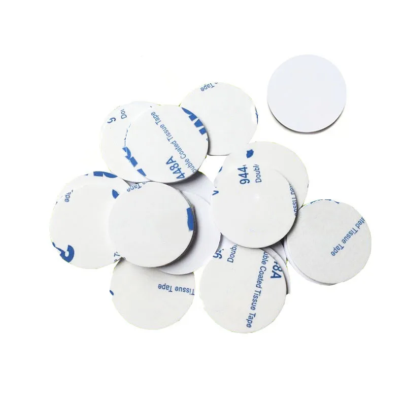 50/100pcs 25mm 125Khz RFID Tags EM4305 T5577 Writable Stickers Proximity Cards Rewritable glue Adhesive Label For RFID Copier