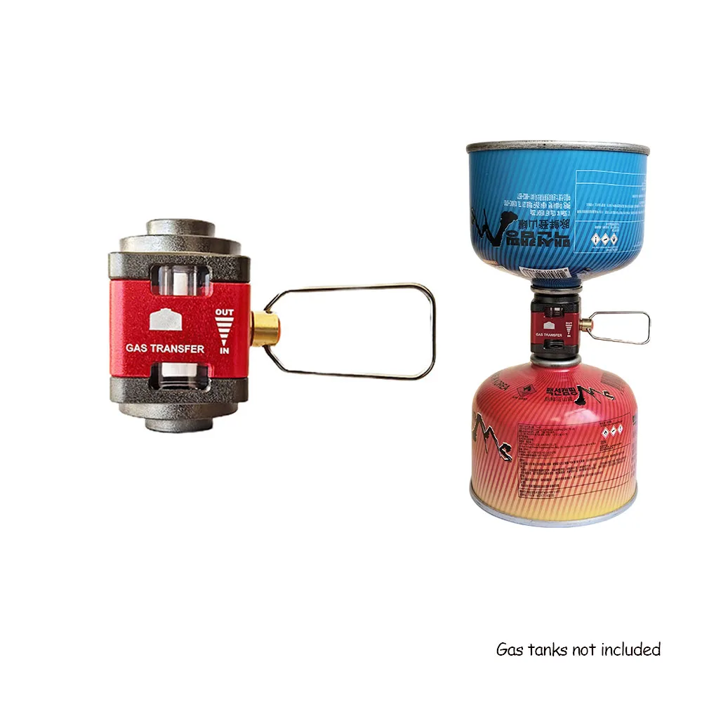 التخييم في الهواء الطلق خزان الغاز البصرية محول خزان الغاز عبوة محول Isobutane/Butane المتبادل تهمة محول الغاز صمام التجميع