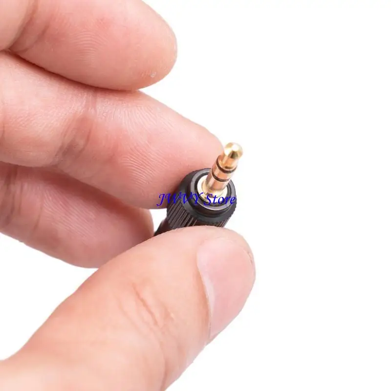 

573A 1PC 3.5mm Plug 3 Poles Gold-Plated Earphone Connector with Aluminum