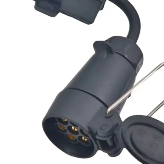 Easy Installation Trailer Connector 7-Way To 7-Pin Separates Stop And Tail Signals Integrated Injection Molding Shell