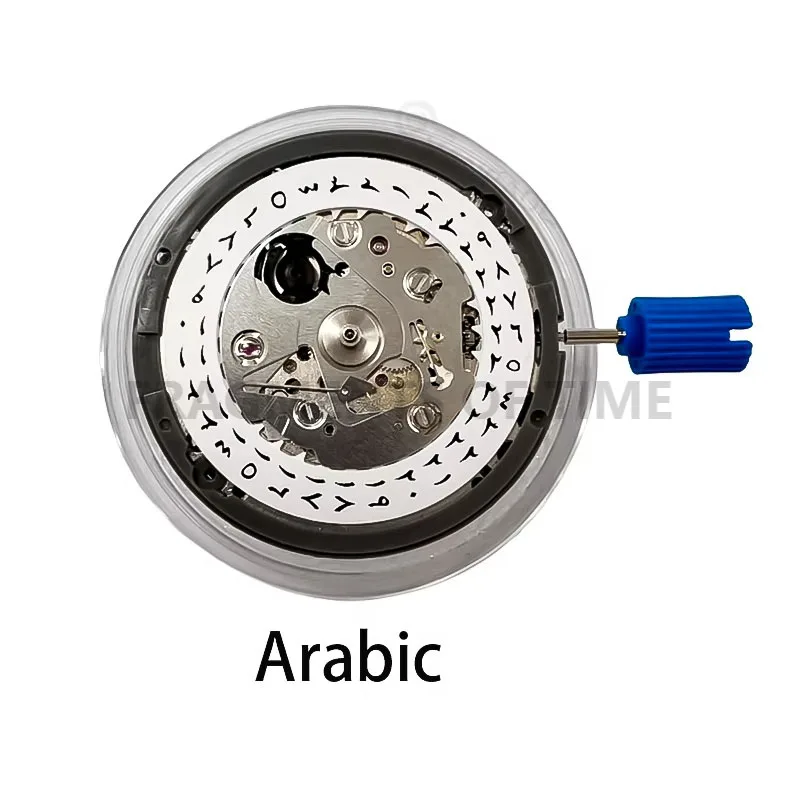 White Arabic Numbers NH35 Automatic Mechanical Movement High Precision 24 Jewels Watch Replacement NH35A Date 3:00 ﻿