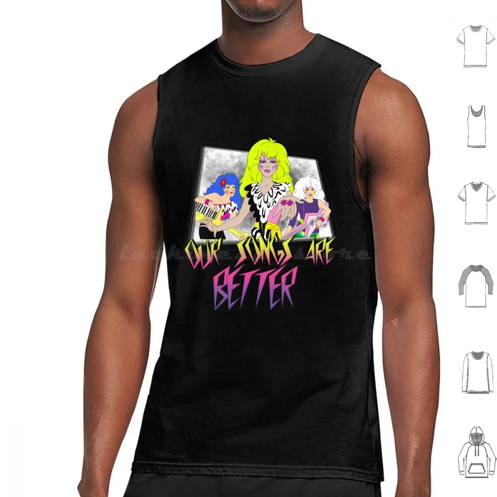 Our Songs Are Better Tank Tops Vest Sleeveless Thundercats 80s Retro He Man Cartoon Thundercat Vintage Cartoons Silverhawks