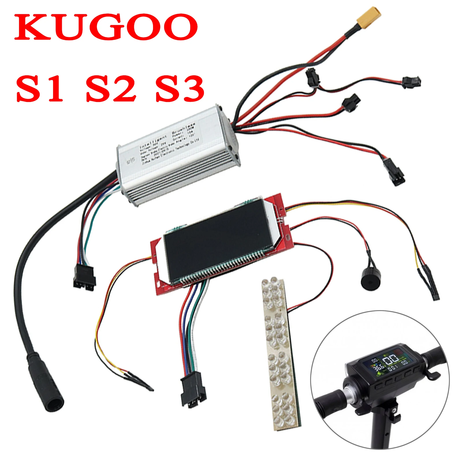 36V Motherboard Controller Driver Skateboard Accessories Replacement for Kugoo S1 S2 S3 Motherboard Controller Display Screen