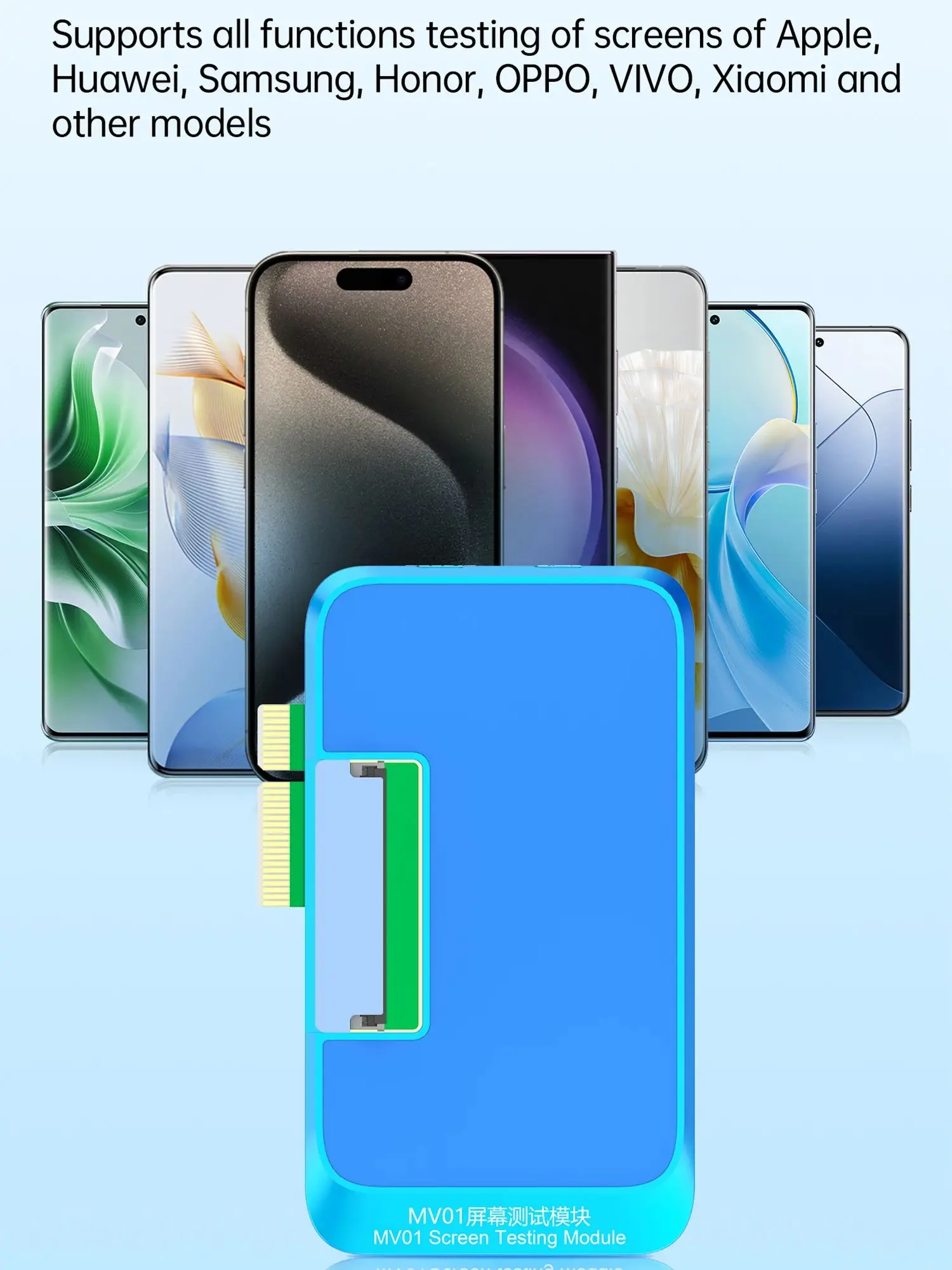 Módulo de prueba de pantalla JC JCID V1S PRO MV01 para iPhone X 11 12 13 14 15 Pro Max Plus MINI pantalla táctil módulo de prueba de función completa