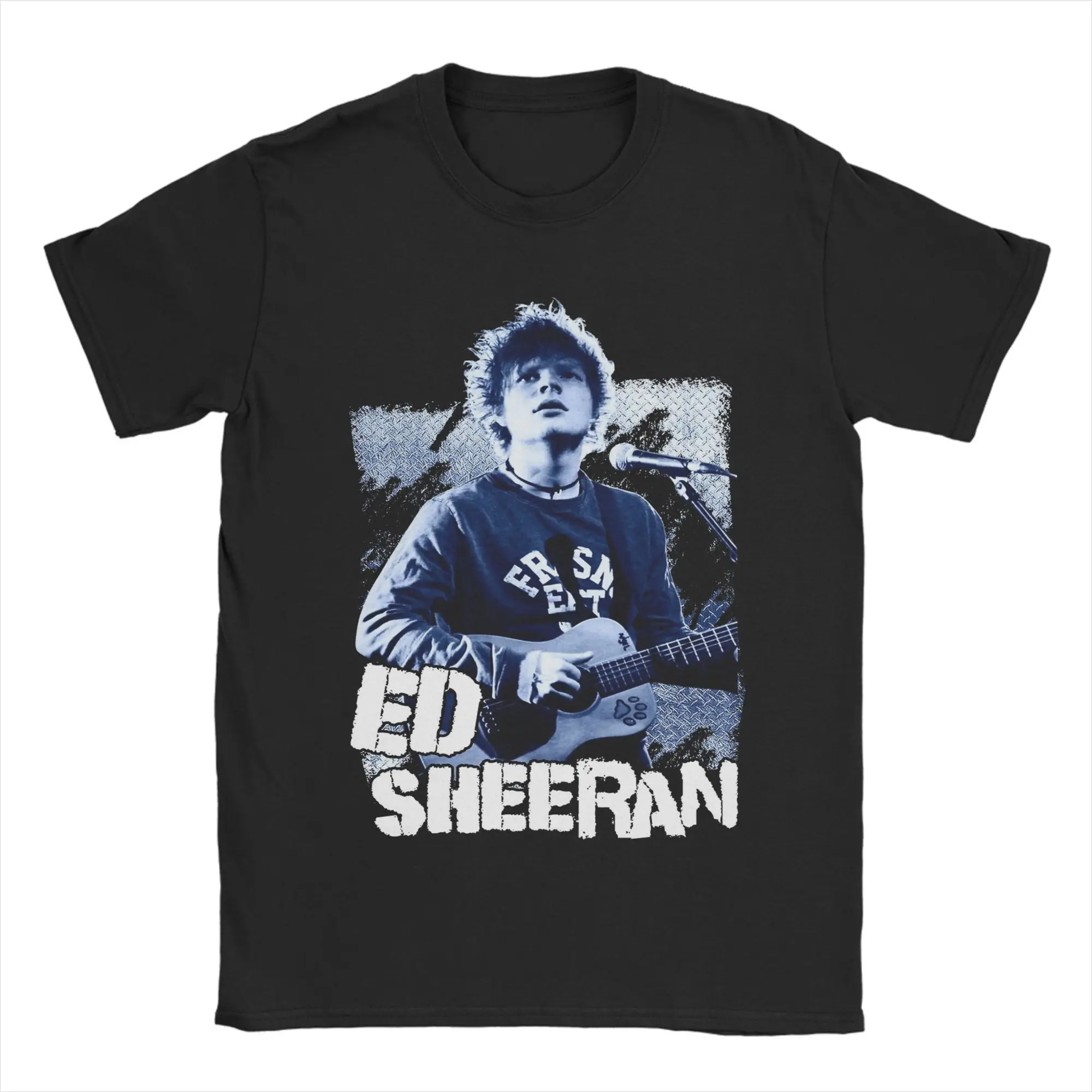 

Azizam Ed Sheeran T Shirts Men Cotton Casual T-Shirts Round Collar Tee Shirt Short Sleeve Tops Adult