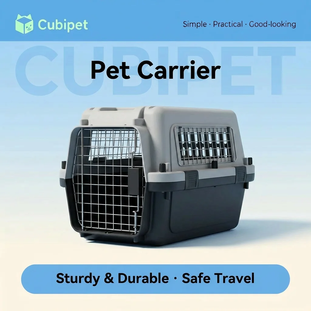 IATA-Approved Pet Travel Carrier – Airline Cat & Dog Transport Cage 1
