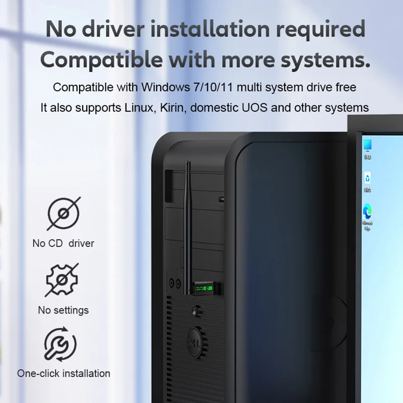 900Mbps ネットワークカード USB 3.0 WiFi 6 アダプター デュアルバンド 2.4G/5G Bluetooth5.4 ワイヤレスWiFiレシーバー USBドングル ノートパソコン Win10/11対応