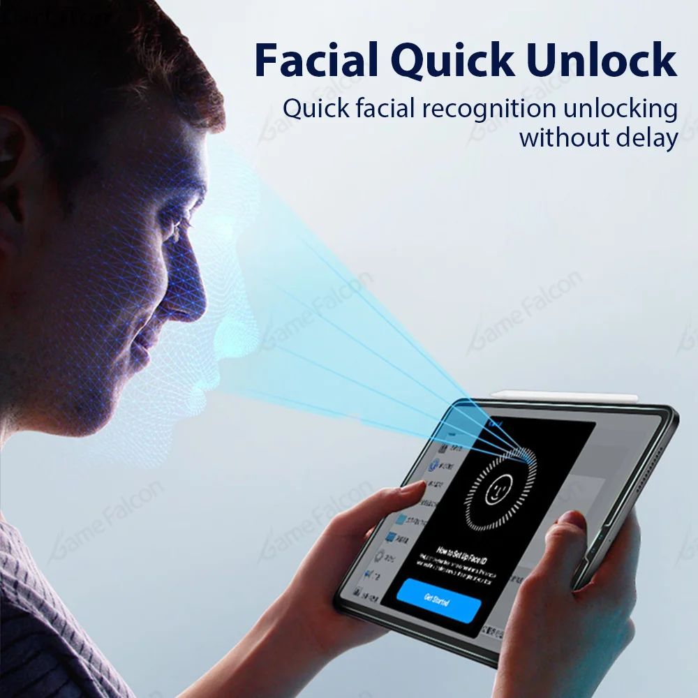 واقي شاشة من الزجاج المقسى لجهاز Ipad 10th 10.9 9th Generation Pro 11 12.9 13 2024 M2 M4 Mini 6 Air 5 4 7th 8th Gen 9.7 Film