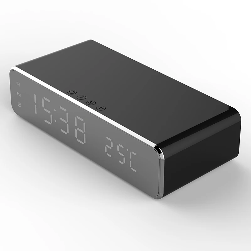 User-friendly Desktop Digital Clock Sleek And Modern Design Wireless Charger Trendy Phone Wireless Charger Innovative Versatile