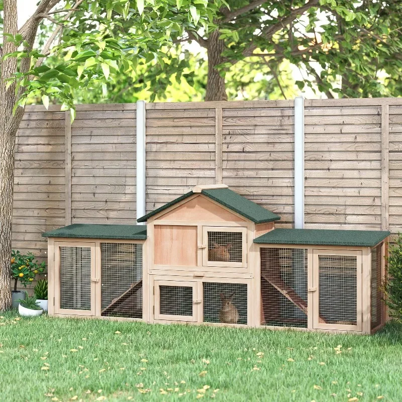 Wooden multi-purpose rabbit storage cage available in all seasons New Chinese rabbit cage Small and medium-sized breeding house