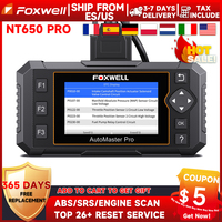 FOXWELL NT650 PRO Code Reader Bidirectional ABS SRS Car OBD2 Scanner Diagnostic Scan Tool Car Automotive Scanner