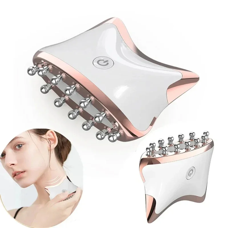 

EMS Face Body Meridian Guasha Board 3 Colors LED Therapy Beauty Device Electric Beauty Face Firming Massager