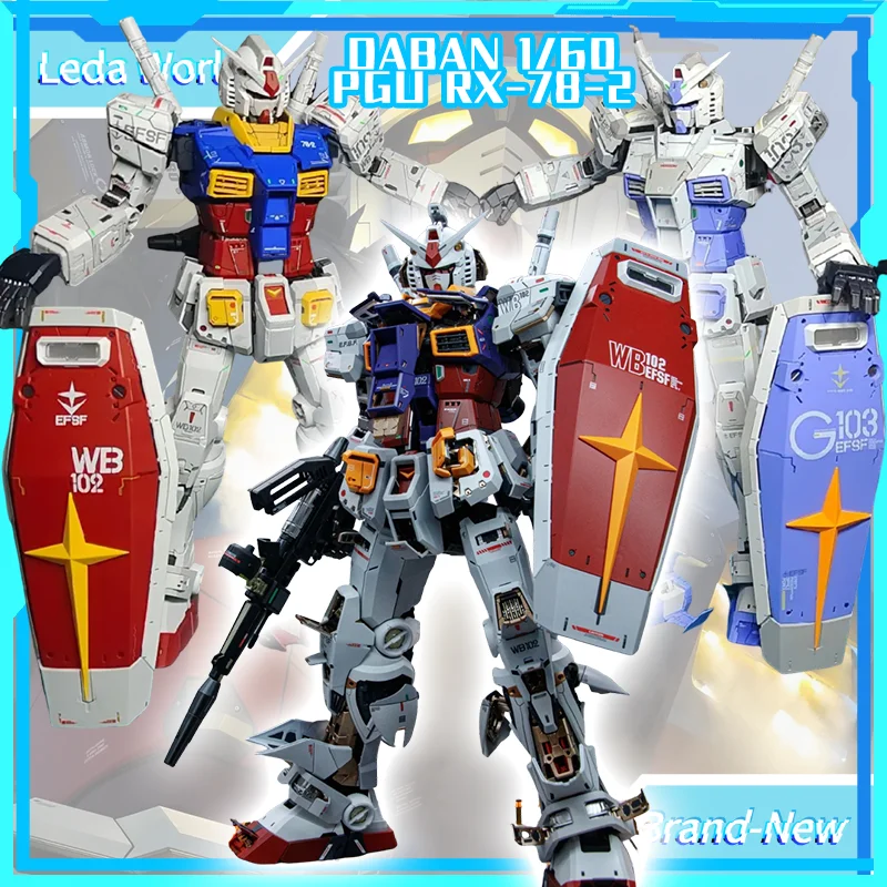 

【IN STOCK】Daban Pgu 1/60 Rx-78-2 2.0 High-Precision Framework Assembly Action Figure Doll Model Kit Figures Collection Toy Gift