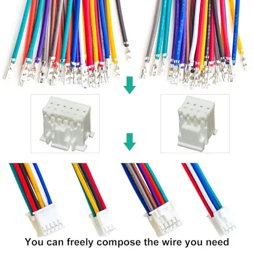 SPH 2.0 Female Connectors and 22AWG Cables,SPH-2.0 Dual Row 2 * 2/3/4/5/6/7/8/9/10Pin Housing (YO-SPH2.0)