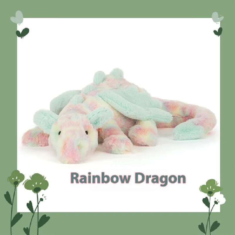 

Новинка 2025 года, 66 см/88 см, серия «Радуга, летающий дракон», плюшевые игрушки, милая плюшевая кукла, подушка, кукла, успокаивающая игрушка, праздничный подарок