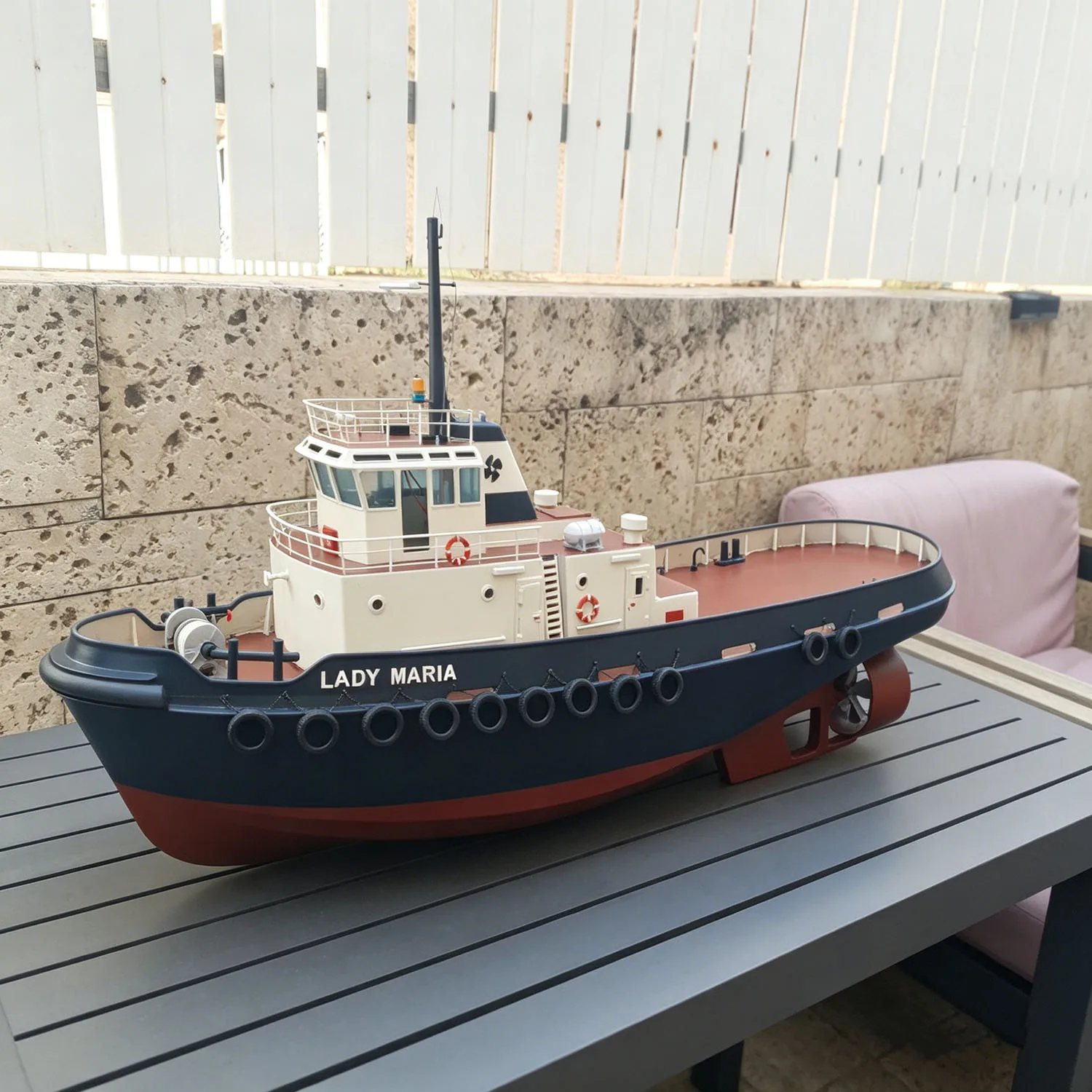 Remote Control Boat 120cm High-precision 3D Printed Remote Controlled Boat Dual-power Design RC Ships Large Kit Model Ship Toy