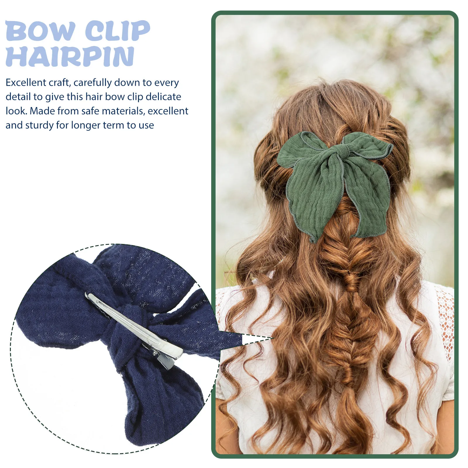 

6 шт. заколок для волос с бантиками для маленьких девочек, легкие, многоразовые, милые аксессуары для особых случаев, аксессуары для волос для девочек