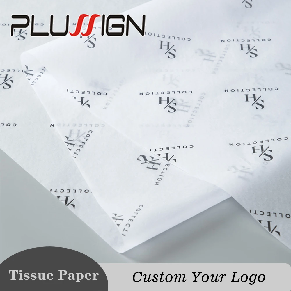 

10Sheets Wig Wrapping Paper Custom Printing Logo/Text White Wig Packaging Tissue Paper Moisture-Proof Wig Packaging Materials