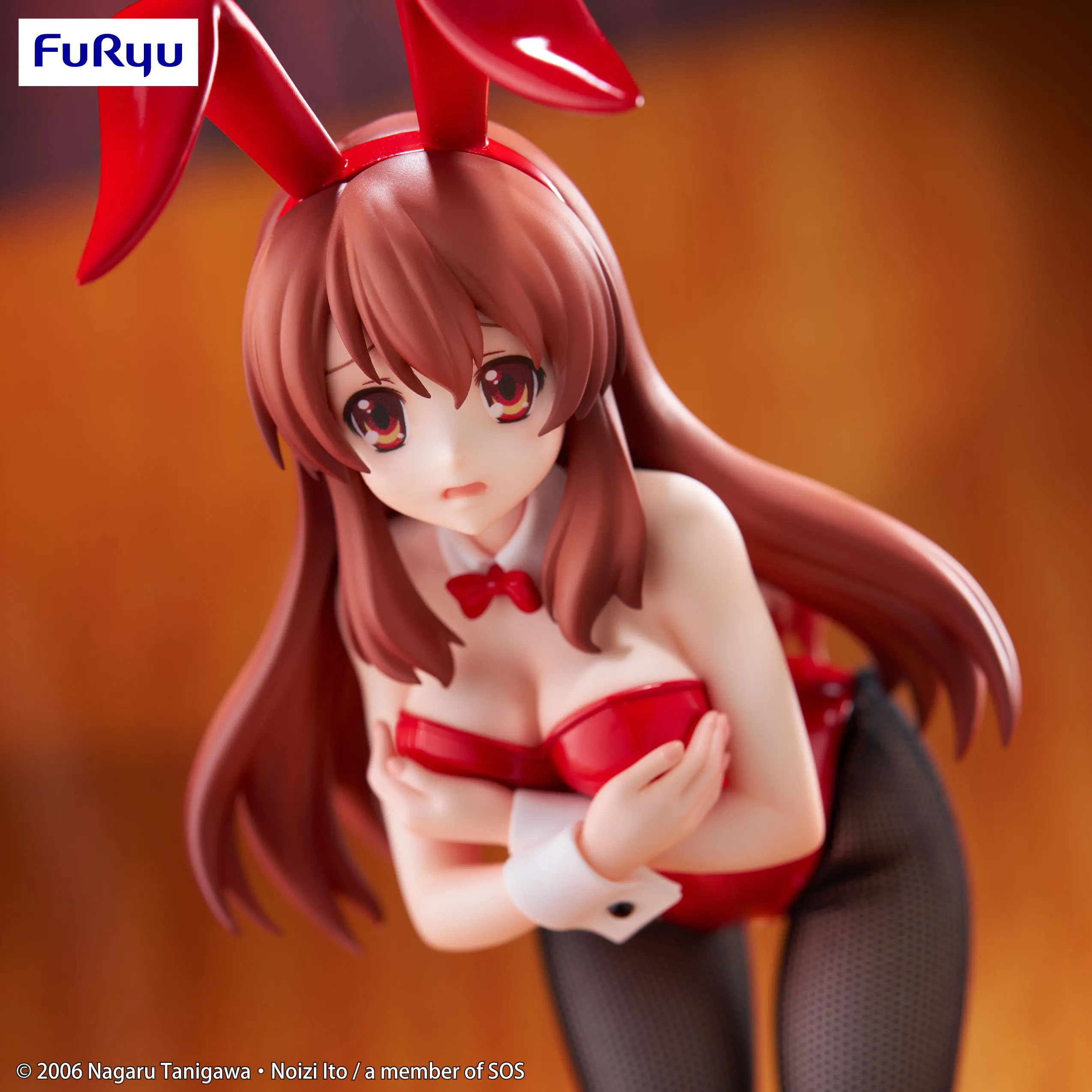 Furyu The Melancholy of Haruhi Suzumiya Bicute Bunnies Figure Mikuru Asahina Anime Action Figure Ornaments Desktop Girl Doll