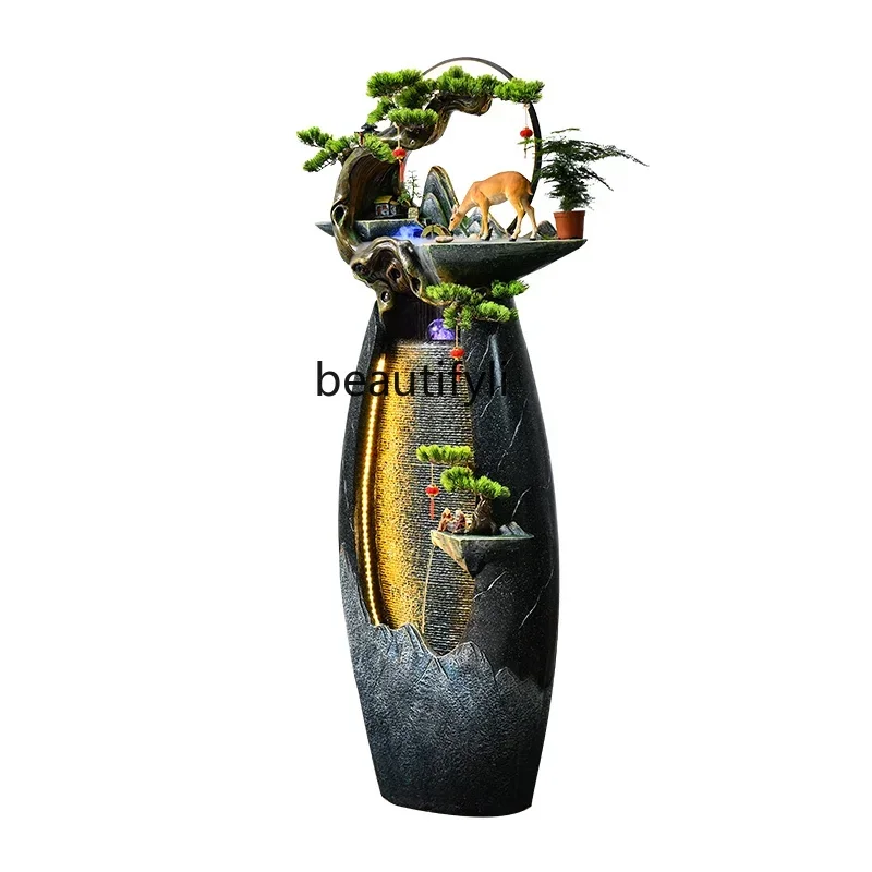 

NQ Rockery flowing water living room office landscape home decoration opening gift floor ornament