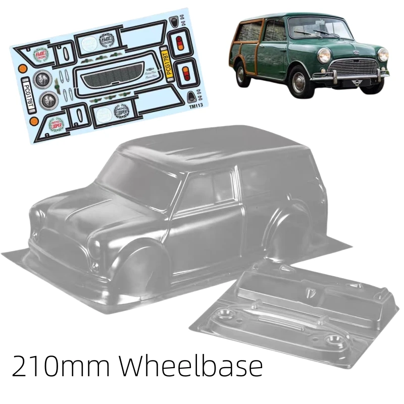 TM113 1/10 Mini Countryman Clear lexan body shell Width 160mm for On Road car 210mm Wheelbase Tamiya M Chassis Carten M210