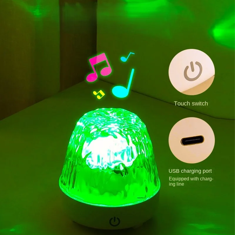 

Bluetooth speaker, water ripple light, room, back to school atmosphere light, romantic speaker, bedside night light