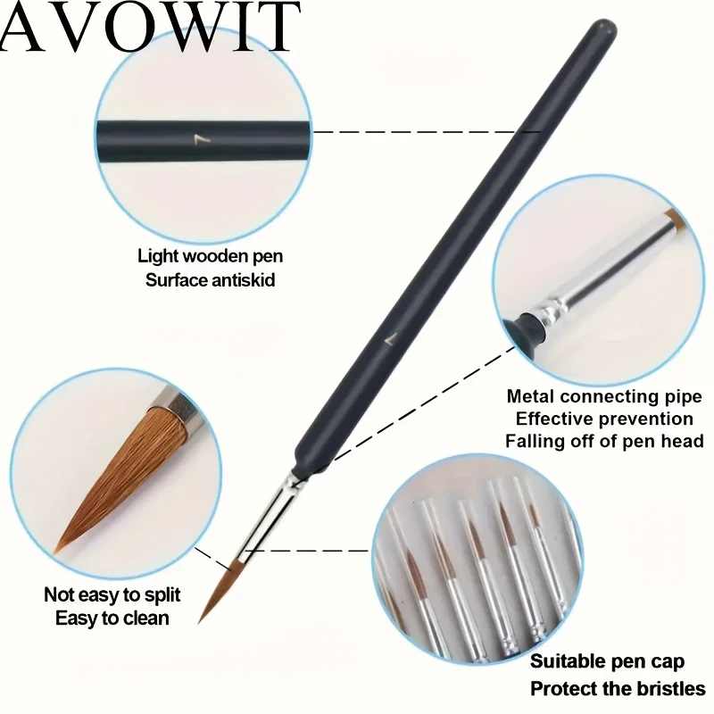 Miniature Paint Brushes, Set of 11/22 Pcs Paint Brushes for Acrylic Painting, Watercolor, Oil, Figurine, Craft, Models