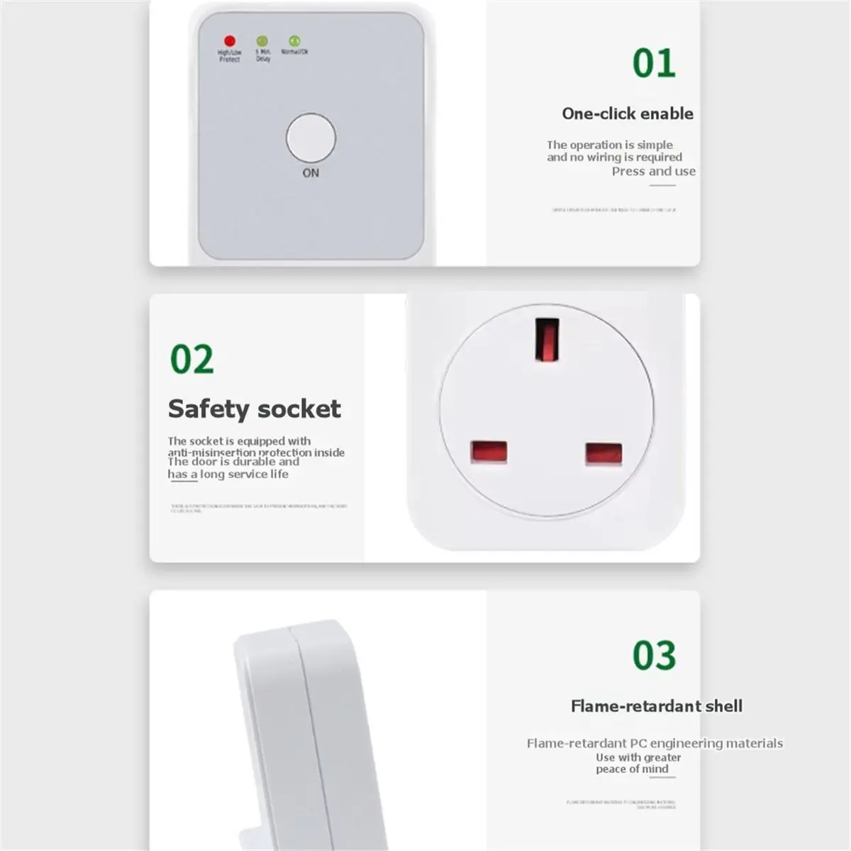 【45% OFF】UK Plug Electronic Digital LCD Display Circuit Overload Current Limit Voltage Protection Plug Switch