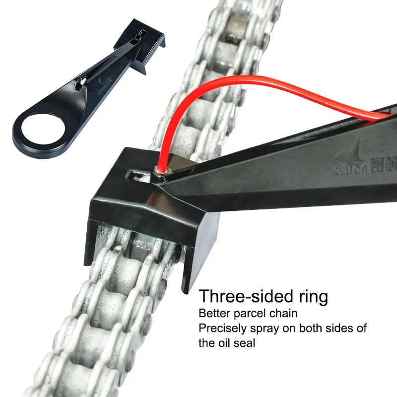 

Motorcycle Chain Maintenance Tool, Lubrication Spray Gadget, Mess-free Attachment