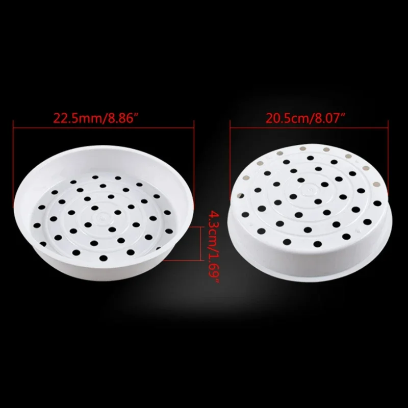 3L Insert Pot  Basket Plastic Veggie Steaming Rack Stand  Cookware  Veggie Fish Seafood Cooking