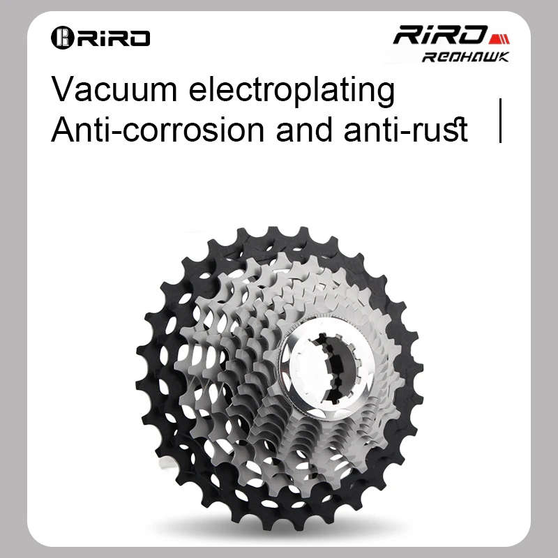 RIRO Road Bike Ultra-light Freewheel 11/12S-28-34T Bicycle CNC Vacuum Plating HG Cassette Hollow Flywheel 11/12V Speed  Sprocket