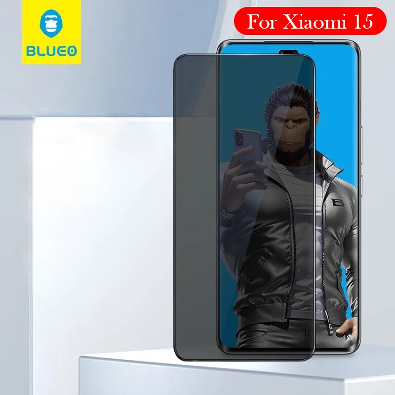 

Blueo Privacy Tempered Glass For Xiaomi 15 Dust-free Installation Film Screen Protector for XIAOMI 15