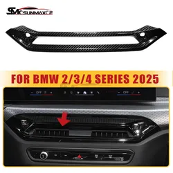 For BMW 2 3 4 Series G42 G20 G28 G22 G23 G26 M2 G87 M3 G80 M4 G82 2025 Dashboard Center Console Carbon Fiber Air Vent Cover Trim