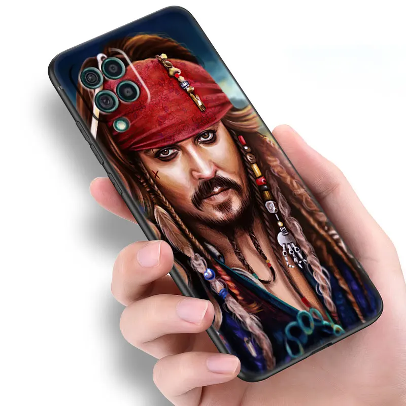 Pirates of the Caribbean Johnny Depp Black Case For Samsung A04S A12 A22 A32 A50 A51 A70 A71 A73 5G A03 Core A20E A21S A31 A41