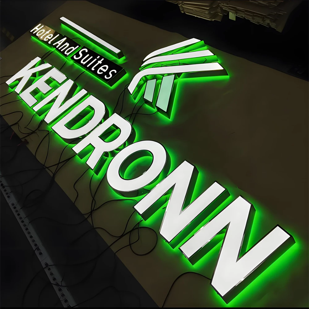 

Custom Acrylic Letters LED Illuminated Signage Letters 3D Outdoor Sign Board Commercial Sign for Barber Shop Beauty Salon Logo